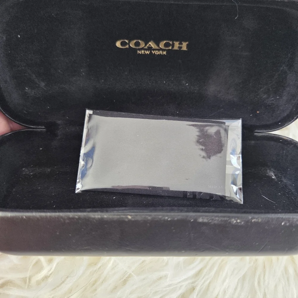 Coach Black Hard Clamshell Sunglasses Eyeglasses Case